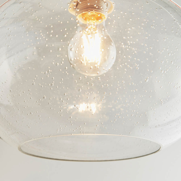 Kulista lampa wisząca Dimitri 73974 szklana przezroczysty