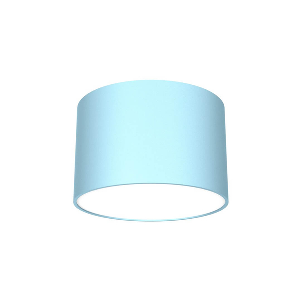 Okrągła lampa sufitowa Dixie metalowy downlight niebieski