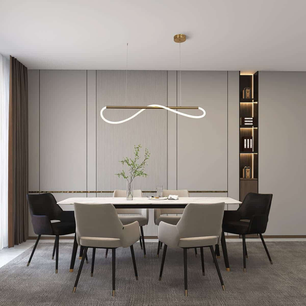 Wisząca lampa nad stół Meleca LP-2345/1P S GD CCT LED 24W 4000K złota