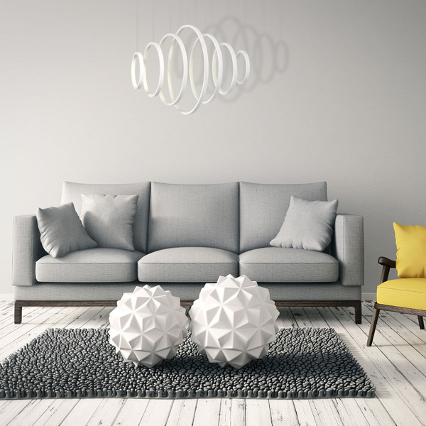 LAMPA wisząca VERTIGO ML335 Milagro dekoracyjna OPRAWA zwis LED 86W 4000K LISTWA sufitowa biała
