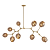 Lampa wisząca Modern Orchid ST-1232-9 gold smoky Step złota szara