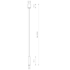 Lampa zwisowa do salonu sopel Fourty 10772 Nowodvorski stick mosiądz