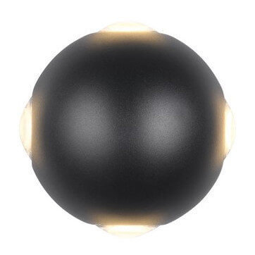 Kinkiet ogrodowy Avisio 246760432 Trio LED 2W 3000K IP54 kula czarna