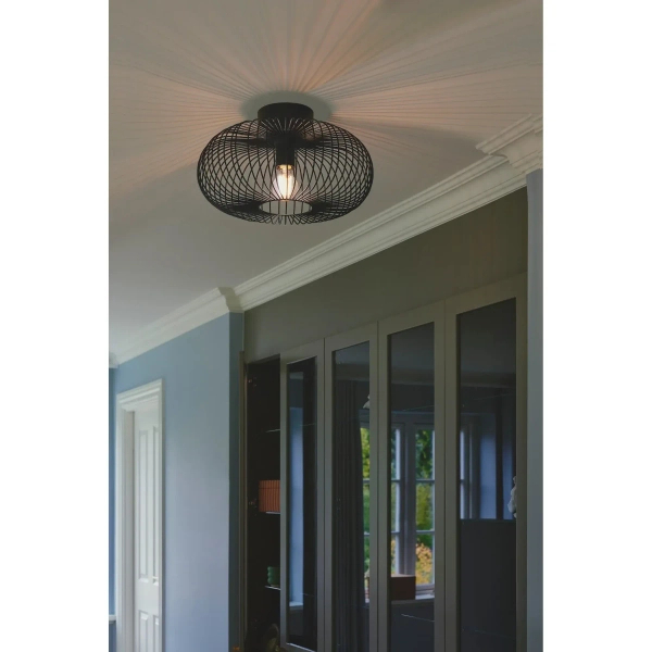 Sufitowa lampa druciana Beroni 2412336003 do salonu czarny