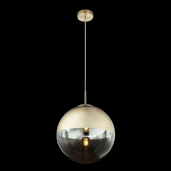 LAMPA wisząca VARUS 15857 Globo OPRAWA kula ball szklana złota przezroczysta