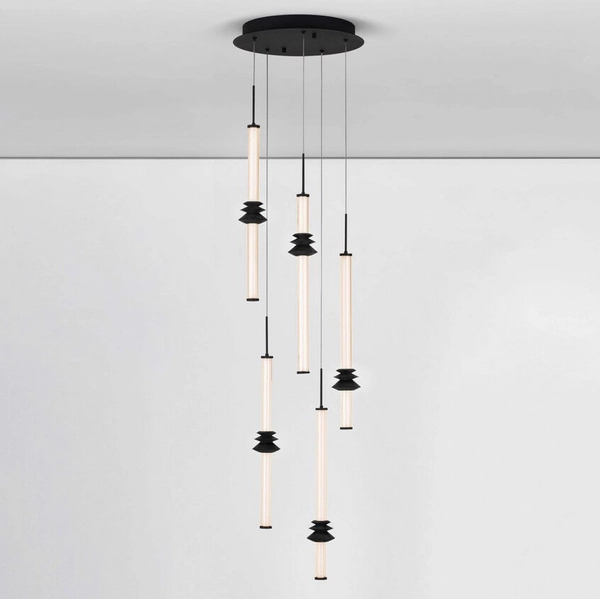 Kaskadowa lampa wisząca URUBICHA LE44691 LED 32W 3000K tuby czarne