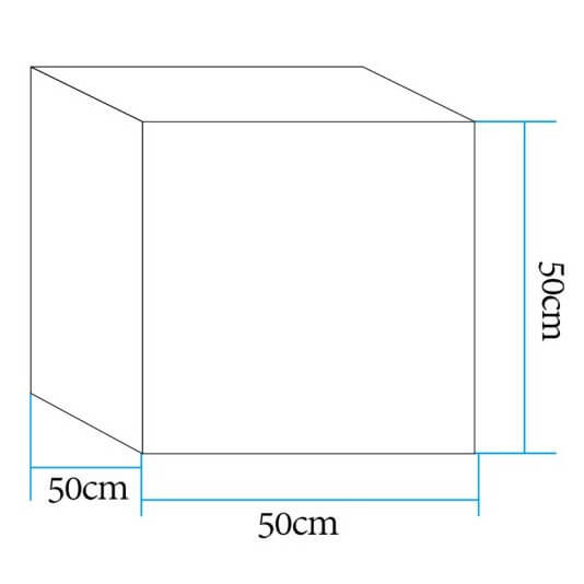 Ogrodowa lampa stojąca Cubic ES-C5050 LED 5W RGBW IP65 kostka kwadrat biała