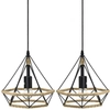 Loftowa LAMPA wisząca Piramida 8803/3 ZWIS - 06 Elem druciana OPRAWA metalowa piramida zwis czarny
