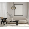 Metalowa wisząca lampa Primero PND-44003-4-BK-GD złota