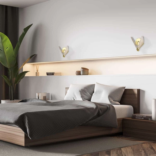 Lampa ścienna motyl Mariposa LP-1715/1W Light Prestige LED 8W 3000-6000K złota