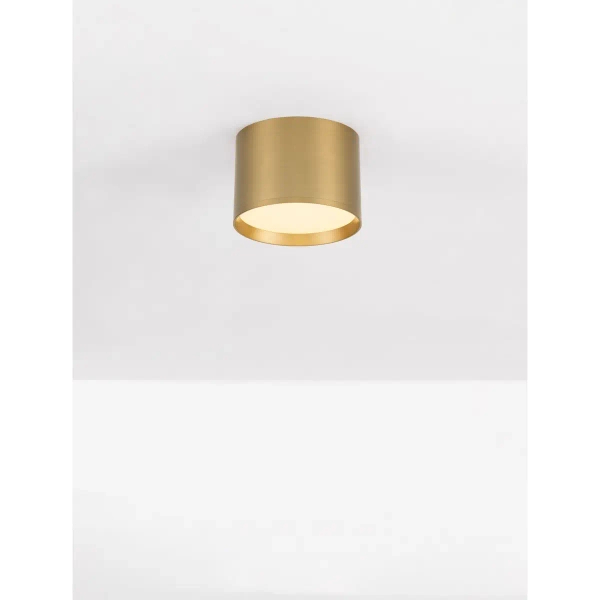 Ledowy okrągły plafon RINVELA LE45505 LED 17W 3000K złota