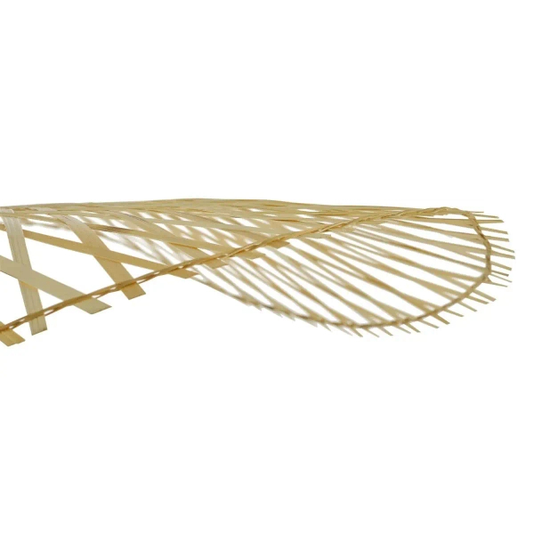 Rattanowa lampa wisząca Deja DEJ6529 kapelusz brązowy czarny