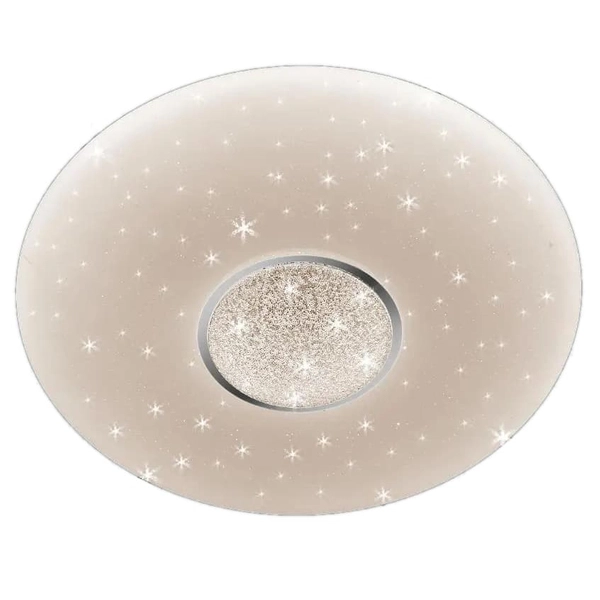 LAMPA sufitowa VEN P-6061/50 okrągła OPRAWA plafon LED 74W z efektem gwiazd biały