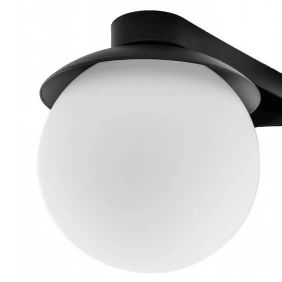 Okrągła lampa nasufitowa Kuul KLB320S0 potrójna IP44 biała czarna