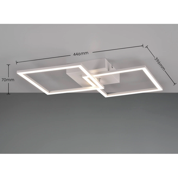 Sufitowa lampa do salonu ASTRIL DL131-64492 LED 20W 4000K ramki białe
