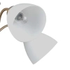 Klasyczna sufitowa lampa Lugano PND-5643-5-HBR do jadalni biała chrom