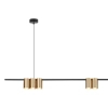 Lampa wisząca tuba GENESIS ML0372 metalowa czarna złota