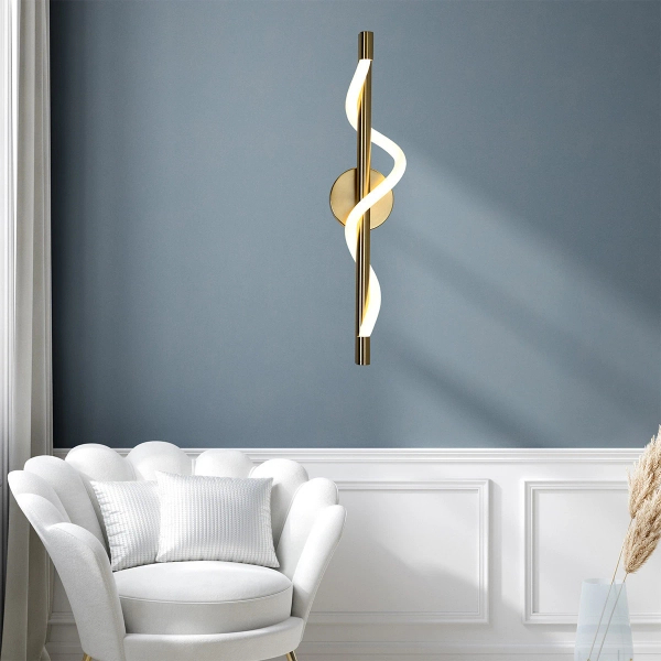 Ścienna lampa glamour Meleca LP-2345/1W GD LED 12W 3000-6000K złoty
