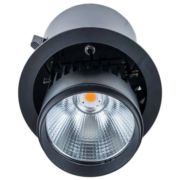 Regulowana LAMPA wpuszczana TANTO RA-721R/BK-WW/12 Italux metalowa OPRAWA wpust LED 34W 3000K do zabudowy czarny