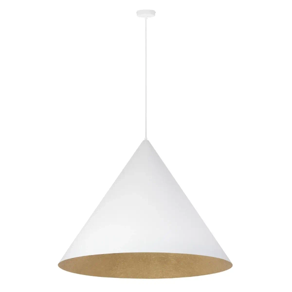 Pojedyncza zwisająca lampa VESUVIO 41029 kompozyt minelany biały