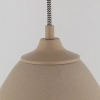 Ceramiczna lampa wisząca Tigali beżowa 5241 1xE27 kopułowa