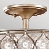 Sufitowa lampa glamour Lucia FE-LUCIA-SF kryształowa srebrna