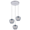 Kaskada lampa wisząca Monet 3178 szklana nad łóżko chrom przydymiona