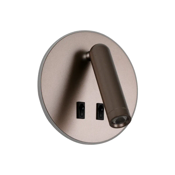 Podłużny kinkiet ścienny Furla WL-53742-1-CF LED 8W 3000K do sypiani kawowy