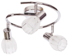 Lampa sufitowa Embo K-8001/3G z regulowanymi kloszami chrom