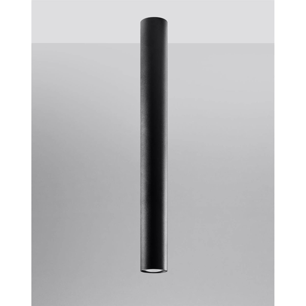 Czarna tuba sufitowa SL.1003 metalowa lampa do salonu