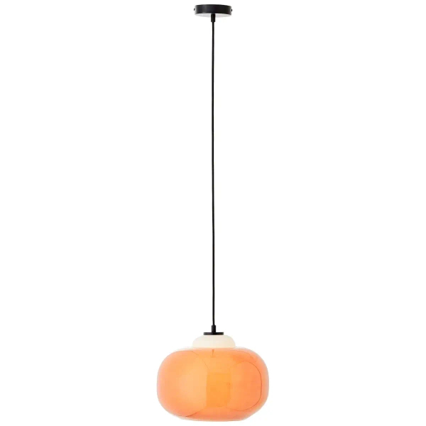 Szklana lampa wisząca Blop 99860/07 nad wyspę pomarańczowa