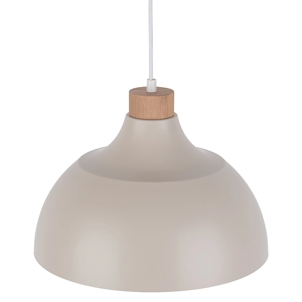 Kopułowa lampa wisząca Cap 5664 TK Lighting do salonu drewniana beżowa