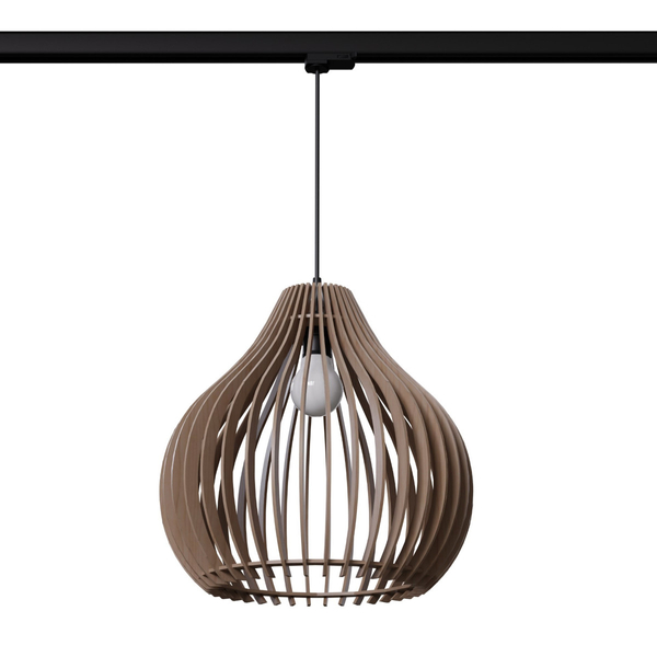 Wisząca lampa z żarówką do szyny 3-fazowej APRILLA MYL.00477 brązowy