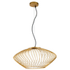 Druciana lampa wisząca Plec P364PL-01G Maytoni kula do salonu złota
