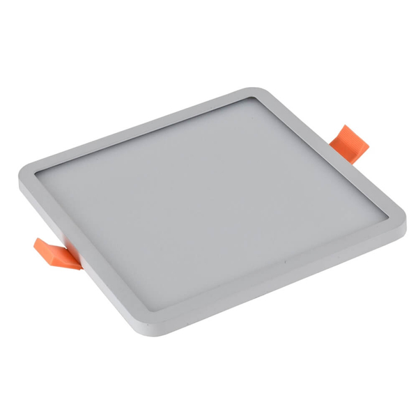 Kwadratowa lampa podtynkowa Slim LED 12W 4000K do łazienki biały