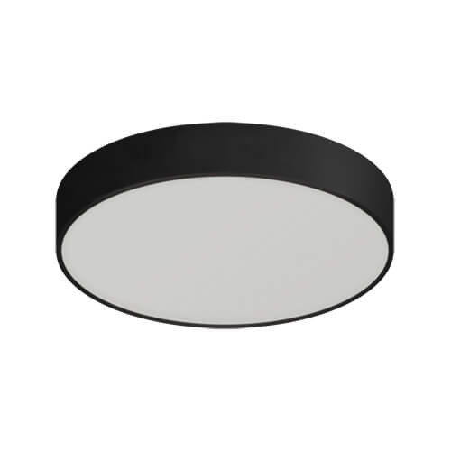 LAMPA plafon TOTEM LED C 03927 Ideus metalowa OPRAWA sufitowa LED 24W 4000K plafoniera okrągła czarna