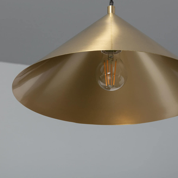 Stożkowa lampa wisząca Horte ABR-LWHZ-E27 Abruzzo japandi złoty