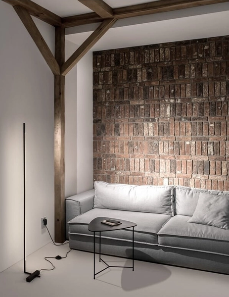 Podłogowa lampa minimalistyczna Bell LED 17W do salonu czarna