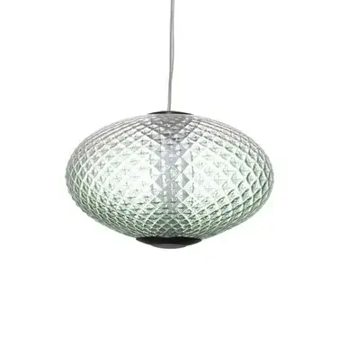 Jadalniana lampa wisząca CORVELA LE45178 LED 12W 3000K owalna zielona szara