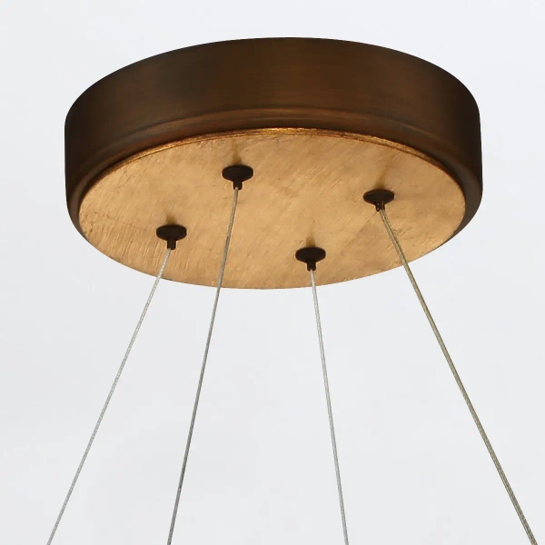 Wisząca lampa nad stół Vaughan QN-VAUGHAN-P-M-BRZ-GD LED 80W 3000K brązowa