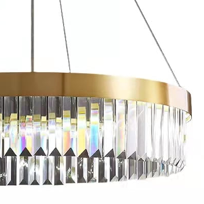 Kryształowa lampa wisząca CGLUXIT60 LED 38W glamour złota