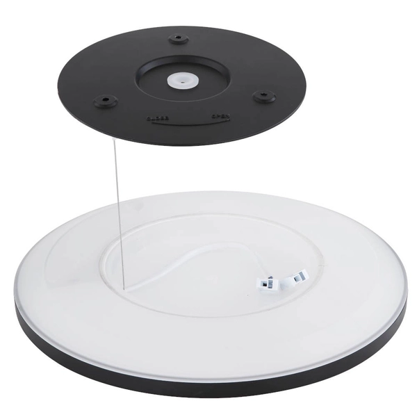 Nowoczesna LAMPA sufitowa SAPANA 41562-24B Globo okrągły plafon LED 24W 3000K do łazienki IP44 czarny