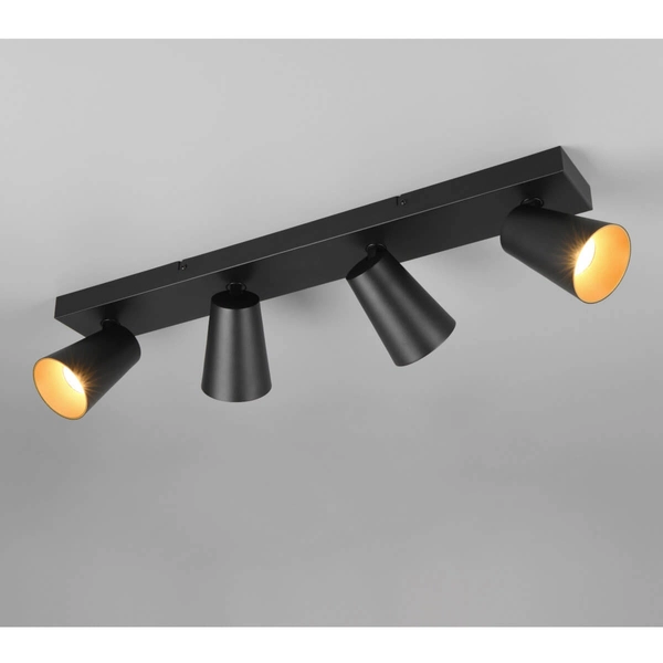 Regulowana lampa sufitowa Sharp 817100432 tuba punktowa do salonu czarna