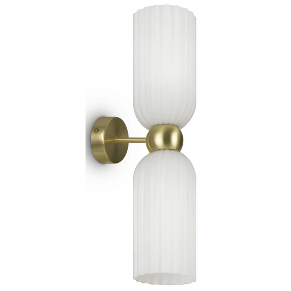 Lampa ścienna Antic MOD302WL-02W szklana złota biała
