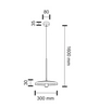 Wisząca LAMPA industrialna NABARI 7866 Shilo okrągła OPRAWA loftowy zwis LED 6W 3000K metalowy czarny