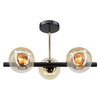 Sufitowa lampa potrójna Otis 3010/3 BL TR kule złota czarna