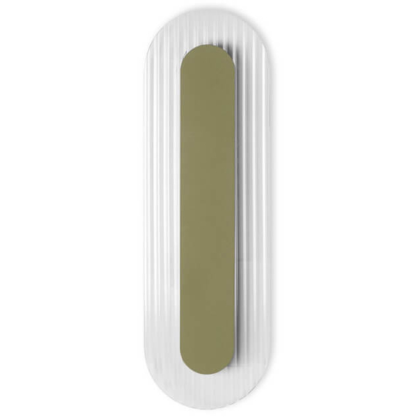 Szklany kinkiet ścienny Riflo RIWB614002 LED 4,8W 3000K ryfel oliwkowy