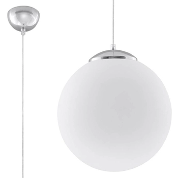 LAMPA wisząca SL.0265 szklana OPRAWA zwis kula ball biała