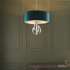 Lampa wisząca na łańcuchu L&-195224 Light& abażur morski srebrna