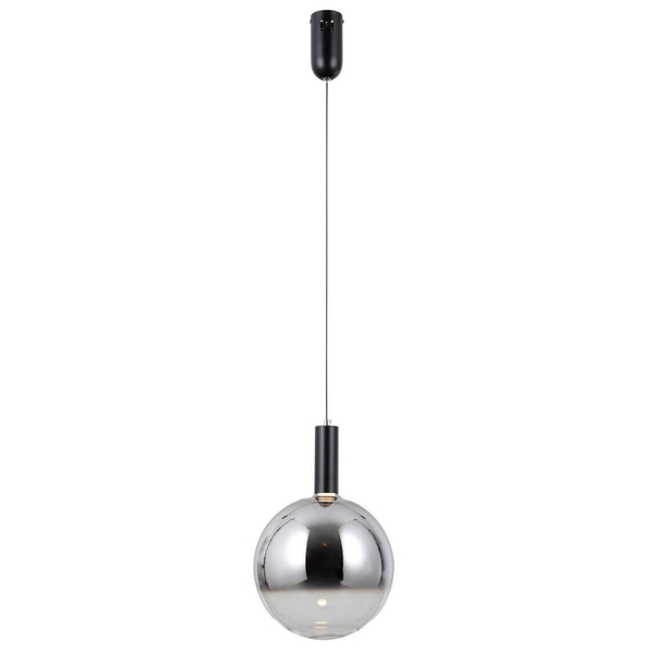 Kulista lampa zwis Strela PND-34378-1L-BK LED 5W 3000K czarny przydymiony